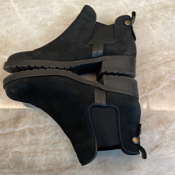 Steve Madden Graahan Suede Black Ankle Booties Size 6.5 - Picture 6 of 12